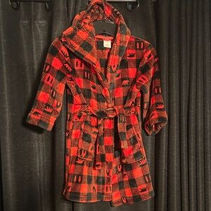 Cat & Jack kid’s plaid robe 4T/5T
